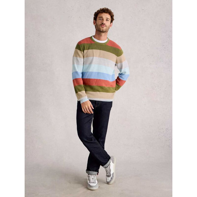 White Stuff Attadale Stripe Crew Neck Jersey image number 3